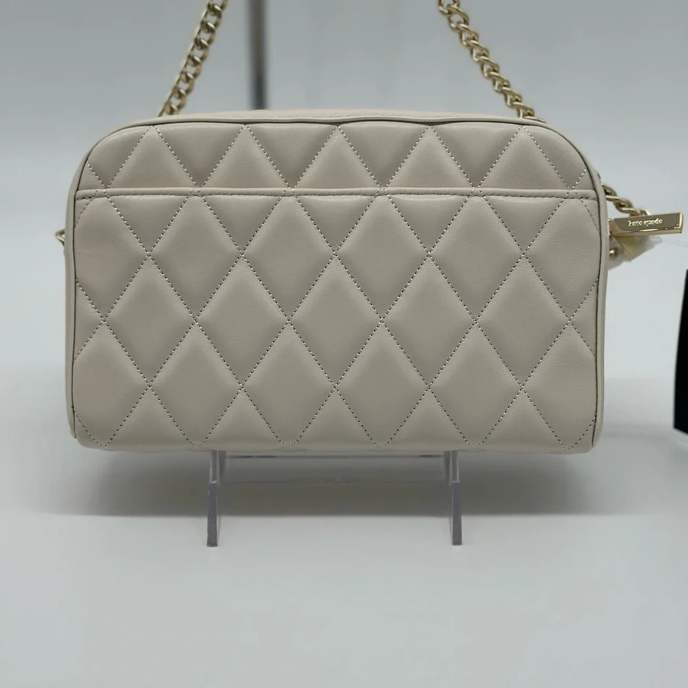 Kate Spade Ivory Quilted Crossbody Bag